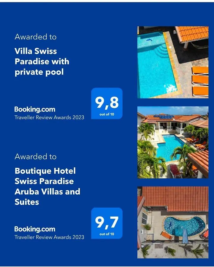 Villa Swiss Paradise With Private Pool Palm Beach Aruba